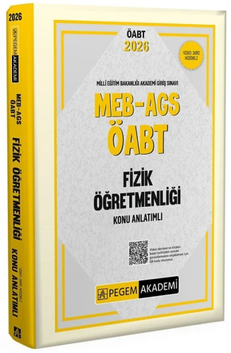 Pegem Yayınları 2026 MEB AGS ÖABT Fizik Öğretmenliği Konu Anlatımlı