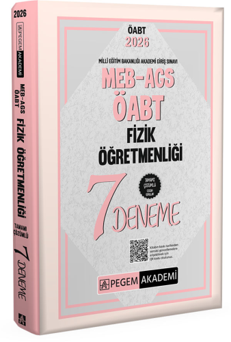 Pegem Yayınları 2026 MEB AGS ÖABT Fizik Öğretmenliği Tamamı Çözümlü 7 Deneme