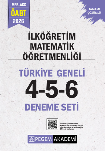 - Pegem Yayınları 2026 MEB AGS ÖABT İlköğretim Matematik Öğretmenliği 