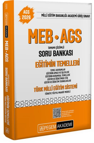 MEB-AGS Hazırlık,AGS Soru Bankası, - Pegem Sınav Kitapları - Pegem Yay