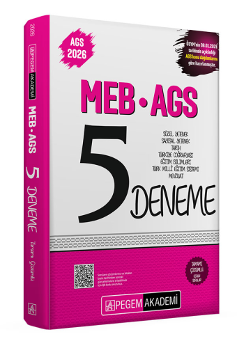 MEB-AGS Hazırlık,MEB-AGS Deneme Sınavları, - Pegem Sınav Kitapları - P