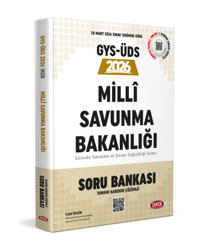 Data Yayınları 2026 Milli Savunma Bakanlığı GYS-ÜDS Soru Bankası (Tamamı Karekod Çözümlü)