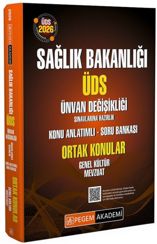 GYS Kitapları, - Pegem Akademi - Pegem Yayınları 2026 ÜDS Sağlık Bakan
