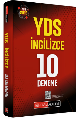 Pegem Yayınları 2026 YDS İngilizce 10 Deneme