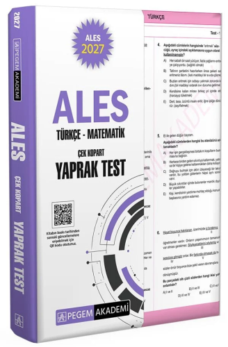 Pegem Yayınları 2027 ALES Çek Kopart Yaprak Test