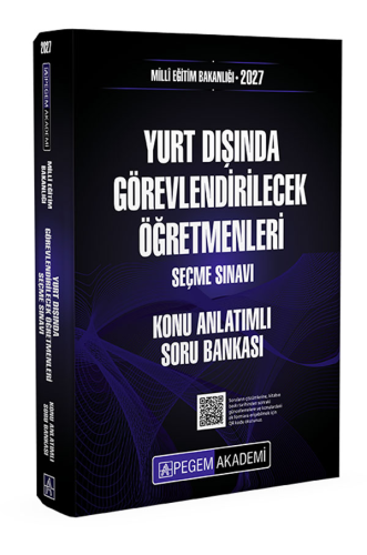 Pegem Yayınları 2027 MEB Yurt Dışında Görevlendirilecek Öğretmenleri S