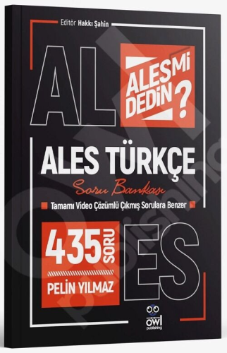 ALES Kitapları,Soru Bankası, - Owl Publishing - ALES Türkçe Soru Banka