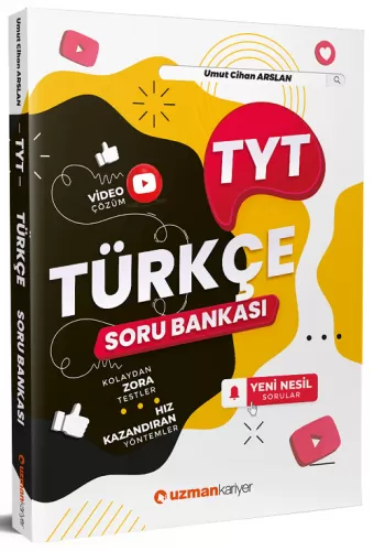 Uzman Kariyer Yayınları TYT Türkçe Soru Bankası Çözümlü