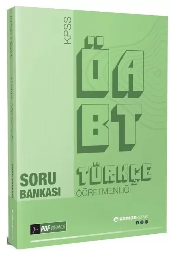 Uzman Kariyer Yayınları ÖABT Türkçe Öğretmenliği Soru Bankası Çözümlü 