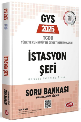 GYS Kitapları - Data Yayınları 2025 TCDD GYS İstasyon Şefi Soru Bankas