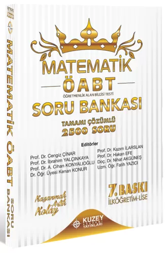 Kuzey Akademi 2025 ÖABT İlköğretim-Lise Matematik 2500 Soru Bankası Çözümlü