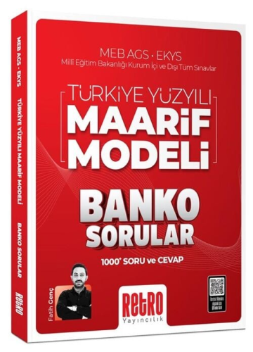 Retro Yayıncılık 2026 MEB-AGS EKYS Türkiye Yüzyılı Maarif Modeli Banko Sorular Soru Bankası