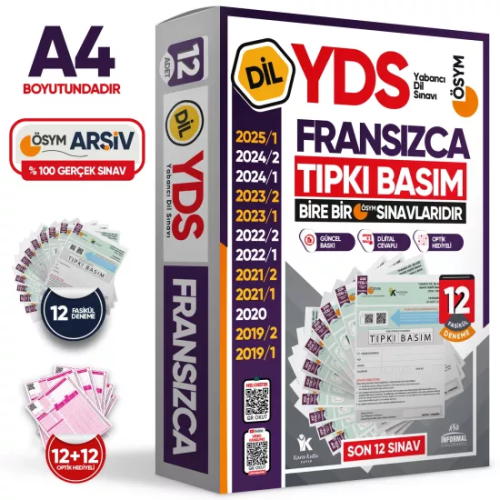 - İnformal Yayınları - İnformal Yayınları 2026 YDS Fransızca ÖSYM Tıpk
