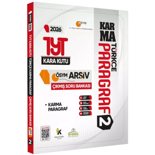 İnformal Yayınları 2026 TYT Türkçenin Kara Kutusu Paragraf 2 Konu Konu Çıkmış Soru Bankası