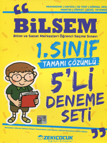 Zeki Çocuk 1. Sınıf Bilsem 5'li Deneme Seti