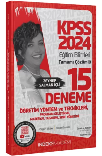 İndeks Akademi 2024 KPSS Eğitim Bilimleri Öğretim Yöntem Teknikleri Pr