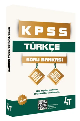 Soru Bankası - 4T Yayınları KPSS Türkçe Soru Bankası - Komisyon - 4T Y