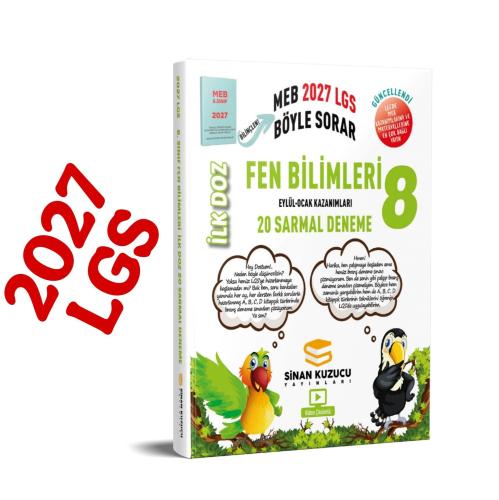 Sinan Kuzucu Yayınları 2027 8. Sınıf Fen Bilimleri İlk Doz 20 Sarmal D