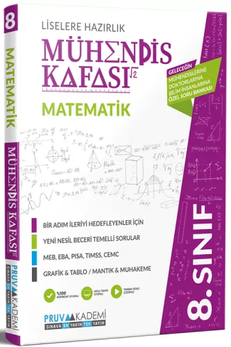 Pruva Akademi 8. Sınıf Matematik Mühendis Kafası Soru Bankası