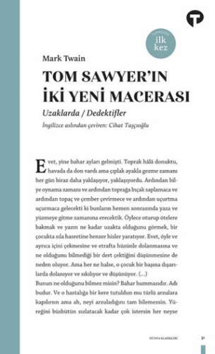 Tom Sawyer’ın İki Yeni Macerası