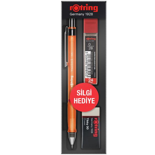 Rotring Okul Seti Visuclick Versatil/Min/Silgi 0.5 mm TURUNCU