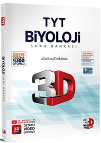 3D Yayınları 2023 TYT Biyoloji Soru Bankası Kerim Korkmaz