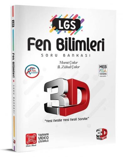 3D Yayınları 8. Sınıf LGS Fen Bilimleri Soru Bankası Murat Çakır