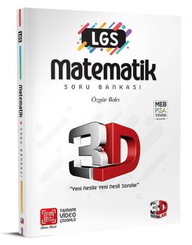 3D Yayınları 8. Sınıf LGS Matematik Soru Bankası Özgür Balcı