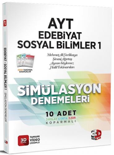 3D Yayınları 2023 AYT Edebiyat Sosyal Bilimler 1 Simülasyon Denemeleri