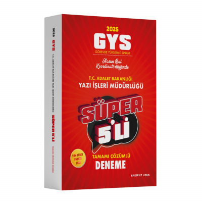 GYS Kitapları, - Rakipsiz UZEM - Rakipsiz UZEM GYS Adalet Bakanlığı Ya