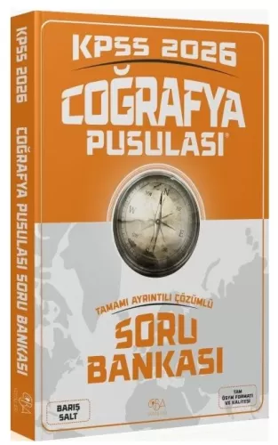 CBA Yayınları 2026 KPSS Coğrafya Pusulası Soru Bankası Çözümlü