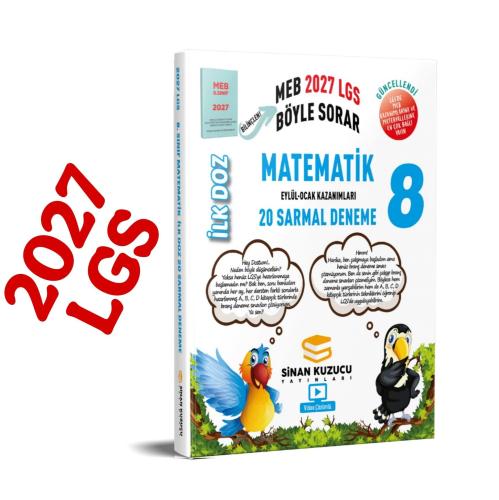 Sinan Kuzucu Yayınları 2027 8. Sınıf Matematik İlk Doz 20 Sarmal Deneme