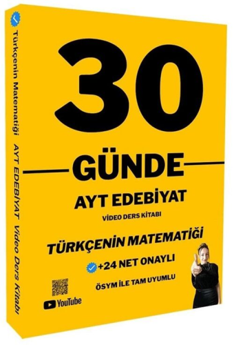 Türkçenin Matematiği AYT 30 Günde Edebiyat Video Ders Kitabı