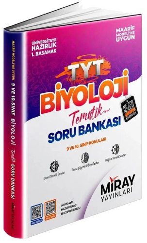 Miray Yayınları TYT Biyoloji Maarif Model Tematik Soru Bankası