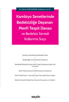 Hukuk Kitapları, - Seçkin Yayınları - Kambiyo Senetlerinde Bedelsizliğ