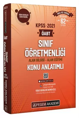 KELEPİR Pegem Yayınları 2021 ÖABT Sınıf Öğretmenliği Video Destekli Konu Anlatımlı Modüler Set 7 Kitap