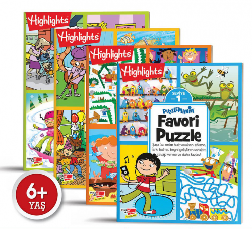 Highlights Puzzlemania Favori Puzzle 4'lü Set Komisyon