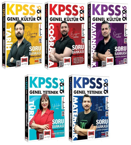 Yargı Yayınları 2026 KPSS Genel Yetenek Genel Kültür Soru Bankası 5'li Set