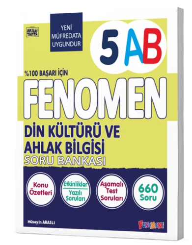 Soru Bankası - Fenomen Okul Yayınları 5. Sınıf Din Kültürü ve Ahlak Bi