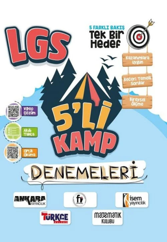 Ankara Yayıncılık 8. Sınıf LGS 5'li Kamp Denemeleri Çözümlü
