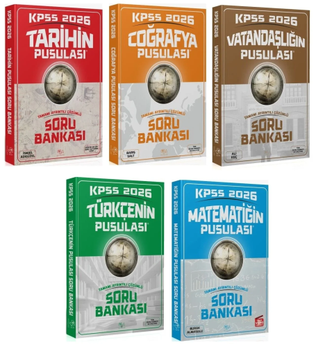 CBA Yayınları 2026 KPSS Genel Yetenek Genel Kültür Pusulası Soru Bankası 5'li Set