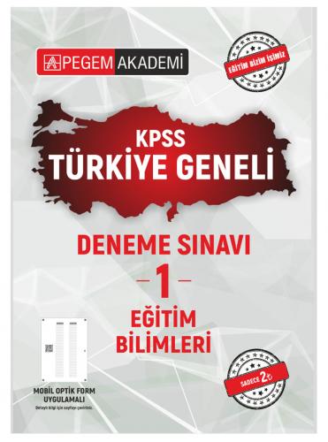 Pegem Yayınları 2021 KPSS Eğitim Bilimleri Türkiye Geneli Deneme Sınav