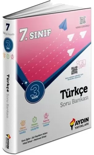 Aydın Yayınları 7. Sınıf Türkçe 3 Adım Soru Bankası Video Çözümlü Komi