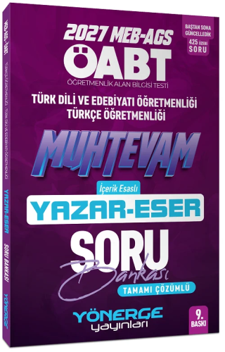 Yönerge Yayınları 2027 ÖABT MEB-AGS Türk Dili Edebiyatı - Türkçe Öğret