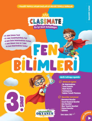 Okyanus Yayınları 3. Sınıf Classmate Fen Bilimleri Soru Bankası