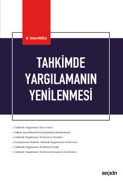 Tahkimde Yargılamanın Yenilenmesi Orhan Eroğlu