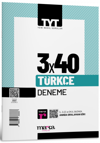 Marka Yayınları 2024 TYT Türkçe 3 Deneme Tamamı Video Çözümlü Komisyon