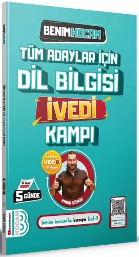 Benim Hocam Yayınları 2024 Tüm Adaylar İçin Dil Bilgisi İvedi Kampı Ka