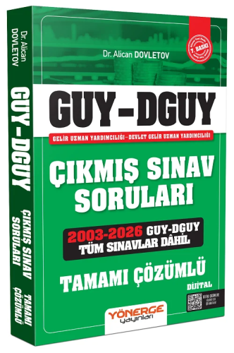 Yönerge Yayınları 2027 GUY DGUY Gelir Uzman Yardımcılığı Çıkmış Sınav 