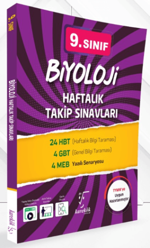 - Karekök Yayınları - Karekök Yayınları 9. Sınıf Biyoloji Haftalık Tak